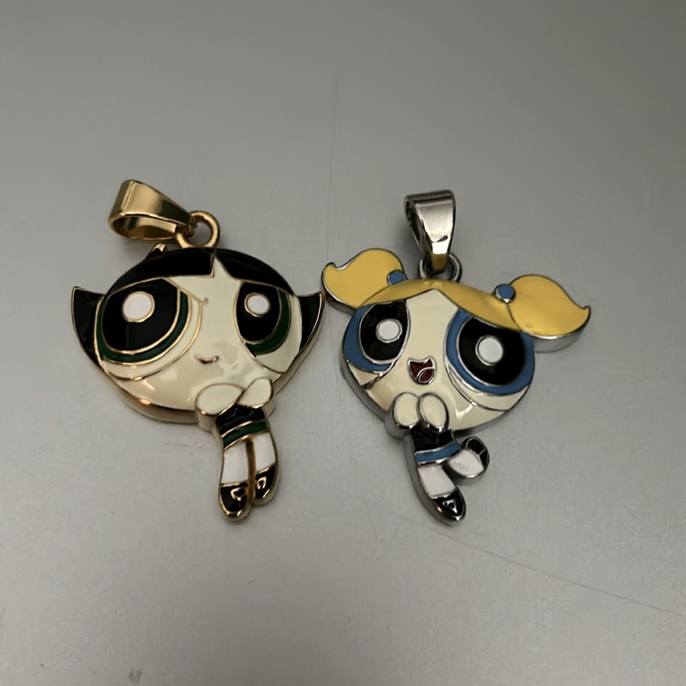 Power Puff Charms stainless steel
